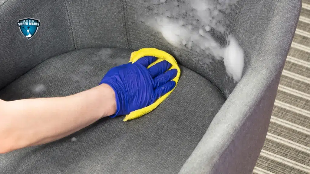 Upholstery steam cleaning